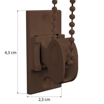Мини-темно-коричневый натяжитель цепи для рулонных штор