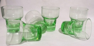 НАБОР ЗЕЛЕНЫХ СТАКАНОВ ДЛЯ НАПИТКОВ 6, 5,5 СМ
