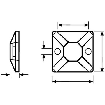 Крепежный плинтус 28х28 100 шт., 151-01559