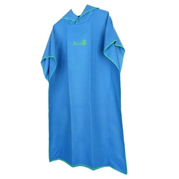 uniseks, kobiety, mężczyźni, kąpiel plażowa, pływanie, surfowanie, poncho, szata z niebieskim