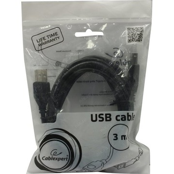 Кабель принтера Gembird USB 2.0 A/B — 3 м