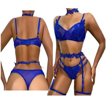 Komplet bielizny koronkowy Harness Sexy Seksowna Bielizna