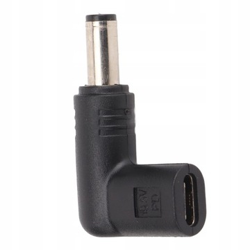 Адаптер USB типа C «мама» на постоянный ток 5,5x2,1 мм, 100 Вт