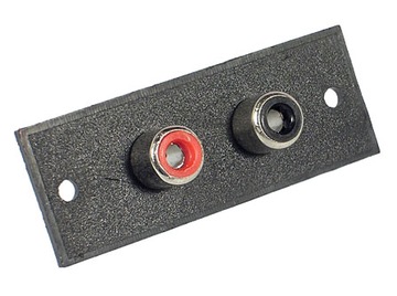 Gniazdo 2x RCA (cinch) Montowane Do Obudowy