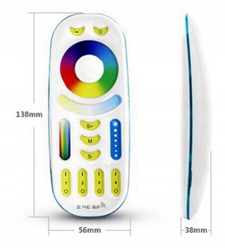 MILIGHT FUT092 ПУЛЬТ ДИСТАНЦИОННОГО УПРАВЛЕНИЯ RGB RGBW 4-ЗОННАЯ СВЕТОДИОДНАЯ ЛЕНТА