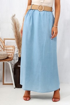 ЖЕНСКАЯ ЮБКА ДЛИННЫЕ МАКСИ ЖЕНСТВЕННЫЕ ДЖИНСЫ МОДНЫЕ ЦВЕТА В ПОЛОСКУ