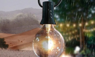 Уличная гирлянда из электрических лампочек