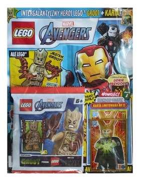 Magazyn LEGO Marvel Avengers Minifigure Czasopismo - 04/2023 - Groot