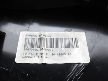 DESKA ROZDĚLOVAČE KONZOLA VW PASSAT B7 HNĚDO KRÉMOVÁ 3C1857003 ORIGINÁLNÍ