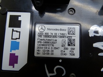 LAMPA OSVĚTLENÍ KABINY A0009007403 MERCEDES TŘÍDA B W246