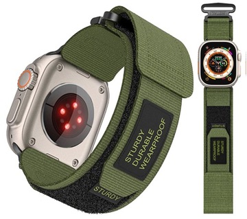 PASEK NYLON NA DO APPLE WATCH 4 5 6 7 8 9 SE ULTRA 1/2 44 / 45 / 49 MM