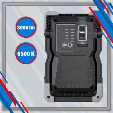 Аккумуляторная рабочая лампа RUFUS 3000лм IP65