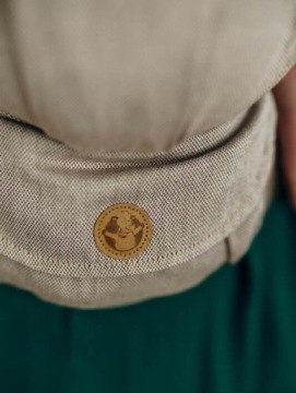 LENNYLAMB LennyLight переноска для дитини навскіс хрестовий PEANUT 0-36 міс.