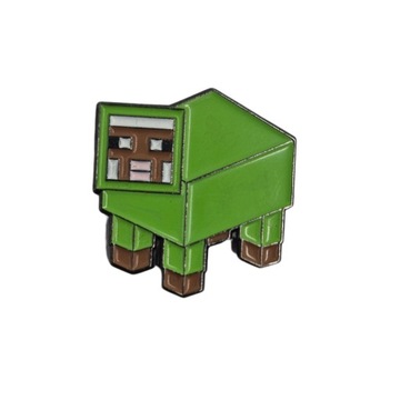 Przypinka Metalowa Minecraft Game Zombie Owca