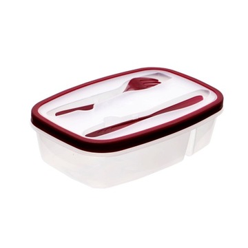 POJEMNIK NA ŻYWNOŚĆ LUNCHBOX + sztućce 1,1L PJ109