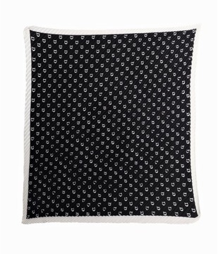 GAWROSZKA шарф, плиссе, черно-белый