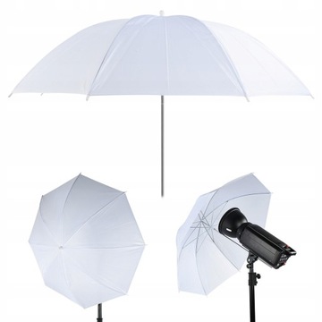 PARASOLKA PARSOL FOTOGRAFICZNA DYFUZOR ROZPRASZAJĄCA BIAŁA 83CM