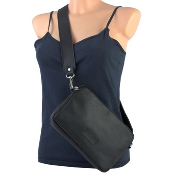 Torebka Listonoszka Nerka Crossbody Szeroki pasek torba damska skórzana