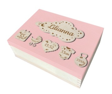 Шкатулка, сундучок воспоминаний, крещение, подарок на год.