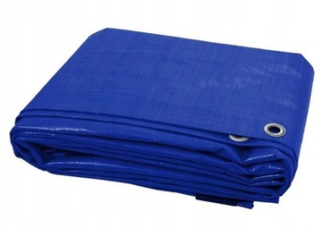 Plandeka niebieska 8x12m 60 g/m2 mocna wodoodporna