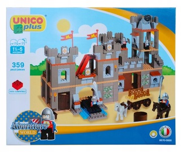 KLOCKI UNICO DUŻY ZAMEK RYCERZY 359 ELEMENTÓW KONSTRUKCYJNE KOMPATYBILNE