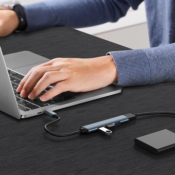HUB USB-C 3.1 адаптер 4 в 1 | USB 3.0 | 3 порта USB 2.0