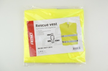 ПРЕДУПРЕЖДАЮЩИЙ ЖИЛЕТ AMIO, ЖЕЛТЫЙ, С СЕРТИФИКАТОМ