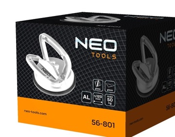 Алюминиевая одинарная присоска для лобового стекла 50 кг NEO