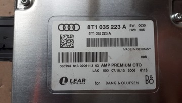 SQ5 8R Q5 УСИЛИТЕЛЬ BANG OLUFSEN 8T1035223A A4 B8