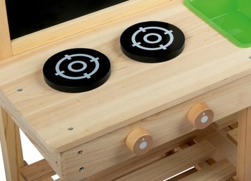 Игровая деревянная детская кухня сад 78x95x34 + аксессуары