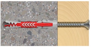 Дюбель Fischer DUOPOWER S с винтом 10x50 25 шт.