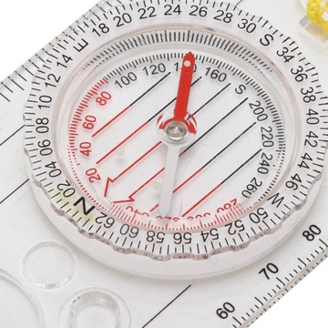 ТУРИСТИЧЕСКАЯ КАРТА КОМПАС НА ПРОЗРАЧНОЙ КАРТЕ С СТРУННЫМ УВЕЛИЧЕНИЕМ