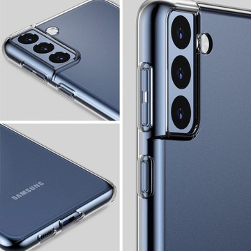 ПРОЗРАЧНЫЙ КОРПУС ТОНКАЯ ЗАДНЯЯ КРЫШКА ДЛЯ GALAXY S21 FE + СТЕКЛО