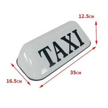 Лампа TAXI Magnet, сигнальный белый петух, большая, с выключателем