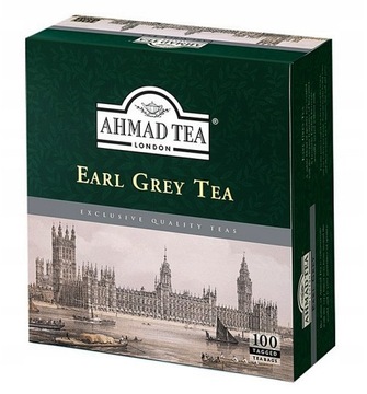 Herbata CZARNA Ahmad Ekspresowa Earl Grey 100 tb