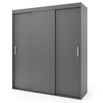 Szafa przesuwna trzydrzwiowa - MURCJA 240 x 225 cm, 18 mm