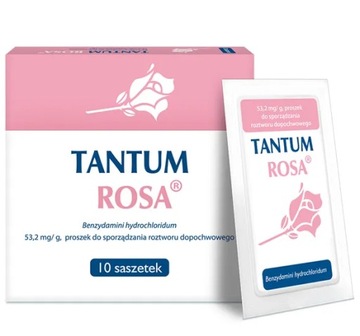 Tantum Rosa proszek 10 sasz Lek Infekcje Intymne