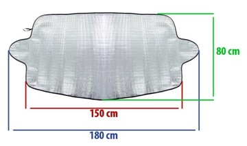 КОВрик СОЛНЦЕЗАЩИТНЫЙ ДЛЯ СТЕКЛА 150х80 см