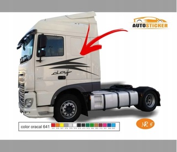 НАКЛЕЙКИ DAF TRUCK НАКЛЕЙКИ ДЛЯ КАБИНЫ ГРУЗОВИКА