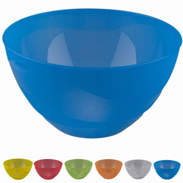 MISKA PLASTIKOWA FALA DUŻA TRANSPARENTNA DO SAŁATEK PRZEKĄSEK 4,5 L 26 CM