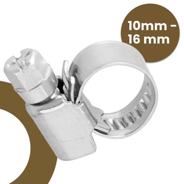 10 винтовых зажимов ЗАЖИМ ЗАЖИМ 10–16 мм Металлический витой зажим