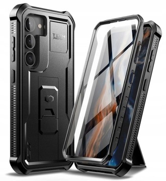 PANCERNE ETUI 360° SZYBKA DO GALAXY S23 - KEVLAR