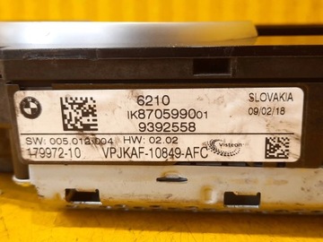 BMW 5 G30 G31 PŘÍSTROJOVÁ DESKA BUDÍKY 9392558 17R.-