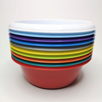 MISKA PLASTIKOWA OKRĄGŁA DO MIKROFALI 1,1 LITRA 20CM MKM2 RÓŻOWA