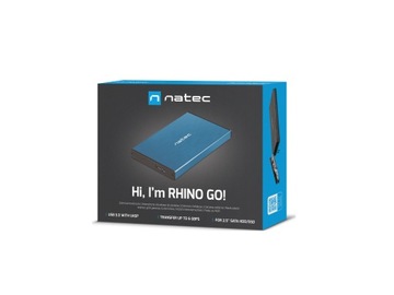 Kieszeń na Dysk Zewnętrzny HDD/SSD 2,5 NATEC Rhino Go USB 3.0 Obudowa Dysku