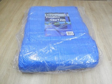 БРЕЗЕНТ 10х12м СИНИЙ светлый Армированный 75г/м2 GEKO
