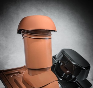 Вентиляционный дымоход IVT Fi 125 мм для черепицы KORAMIC ALEGRA 9, ALEGRA 12