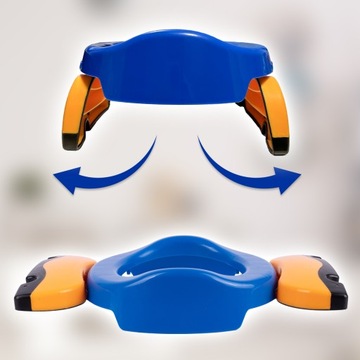 ТУРИСТИЧЕСКИЙ ГОРШОК ПОРТАТИВНЫЙ, СКЛАДНОЙ, КРЫШКА НА УНИТАЗ, 2 В 1, ДЛЯ ДЕТЕЙ