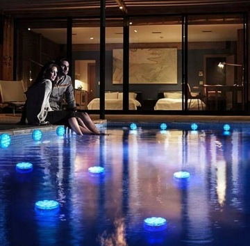 УДАЛЕННАЯ ПОДСТАВКА ВОДОНЕПРОНИЦАЕМАЯ 10 СВЕТОДИОДНЫХ RGB ЛАМП ДЛЯ АКВАРИУМА С БАССЕЙНОМ