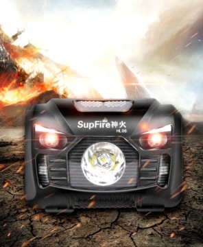 Налобный фонарь Superfire HL06, 500лм, USB